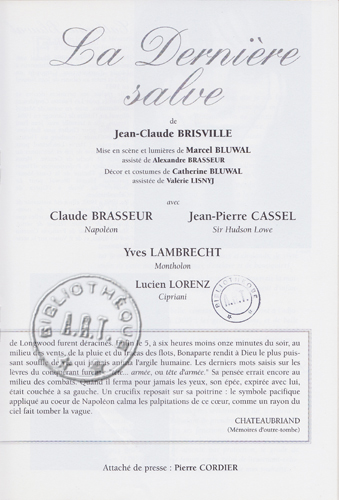 Les programmes de Théatre de l\